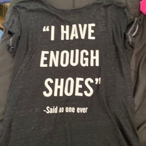 Sheer black American eagle shirt